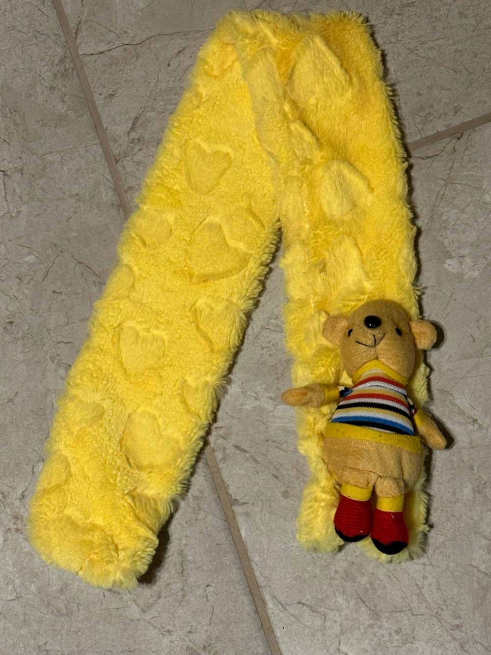 Teddy Bear scarf lovey plush toy